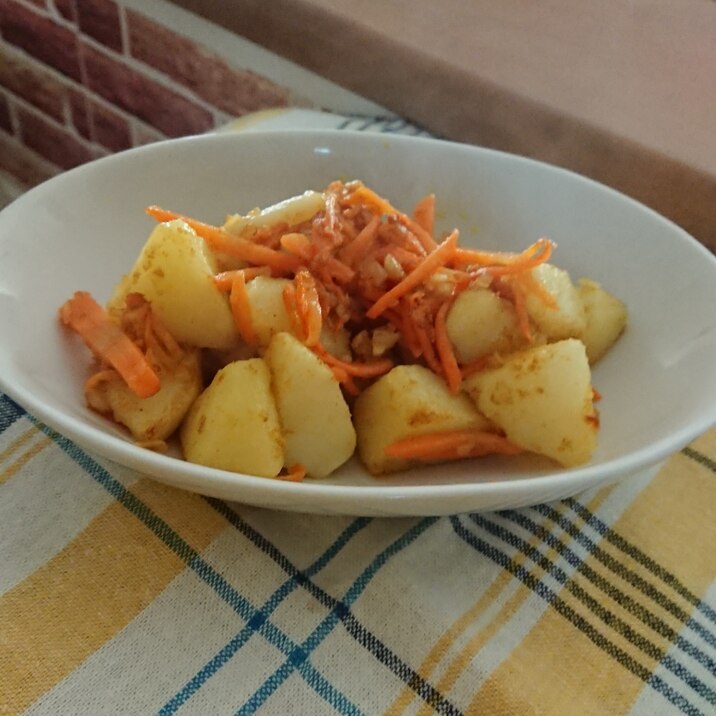 じゃが芋と人参のカレー炒め♡